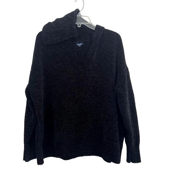 Splendid Size Medium Chenille Aurora V-Neck Oversized Sweater Hoodie‎ Comfy - Picture 4 of 12